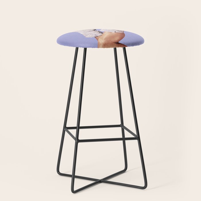 These Boots - Glitter Very Peri Periwinkle Stool Gallery Image 1