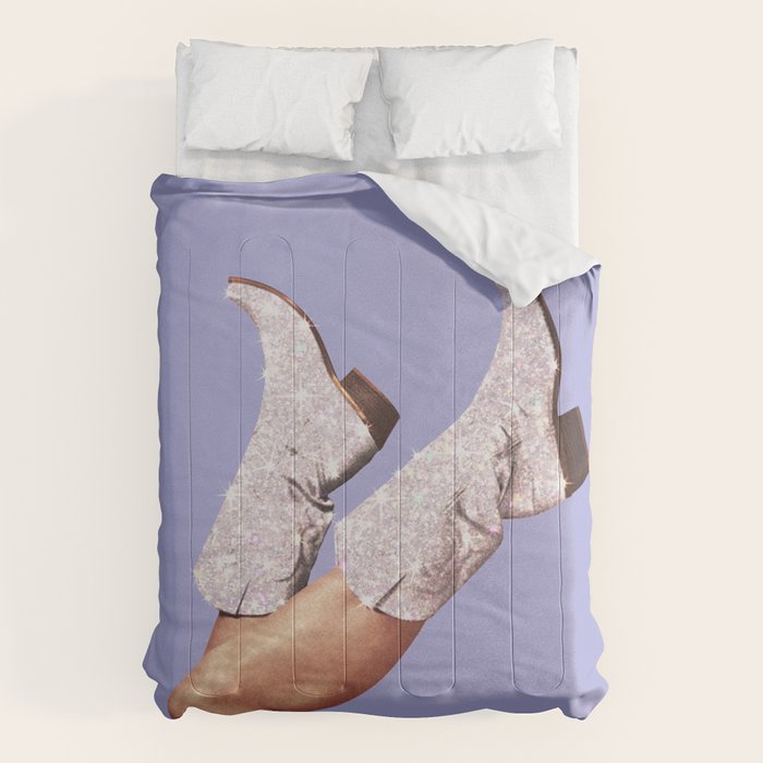 These Boots - Glitter Very Peri Periwinkle Comforter Gallery Image 1