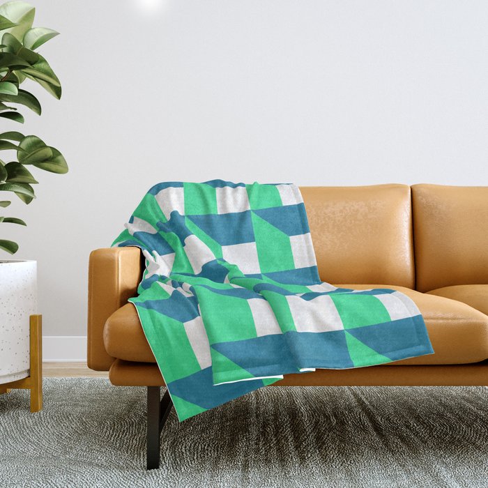 Modern Geometric 52 Throw Blanket Gallery Image 1