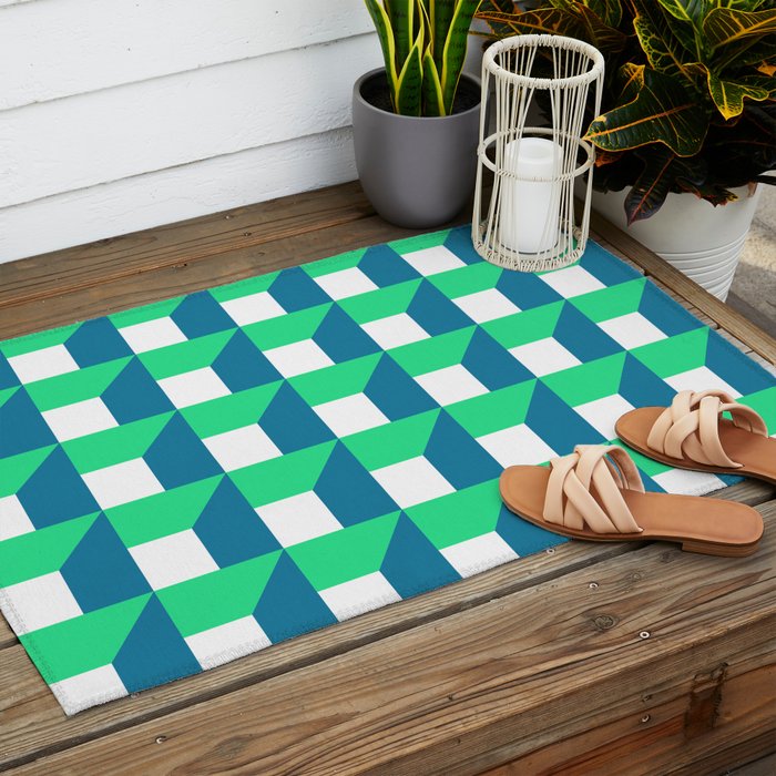 Modern Geometric 52 Outdoor Rug Gallery Image 2