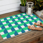 Modern Geometric 52 Outdoor Rug Gallery Image 2