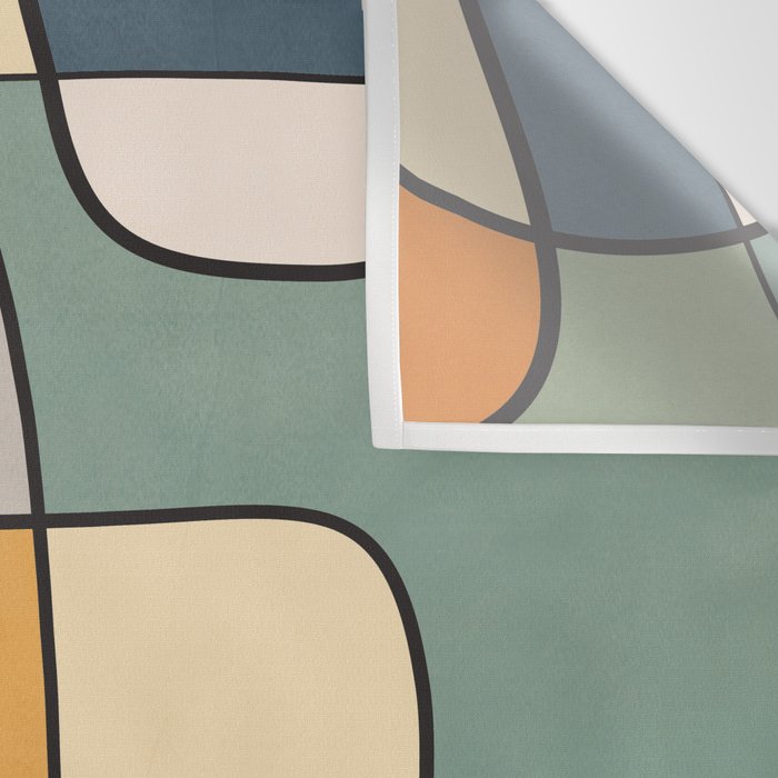 Abstract Line Art 07 Wall Tapestry Gallery Image 3