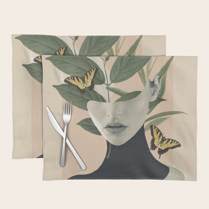 woman portrait /collage2 Placemat Gallery Image 1