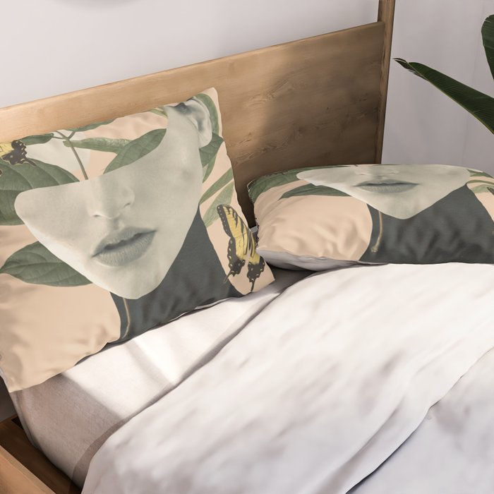 woman portrait /collage2 Pillow Sham Gallery Image 2