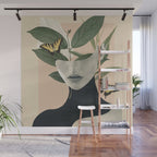 woman portrait /collage2 Wall Mural Gallery Image 1