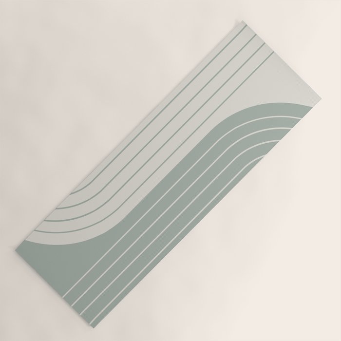 Two Tone Line Curvature LIII Yoga Mat Gallery Image 1