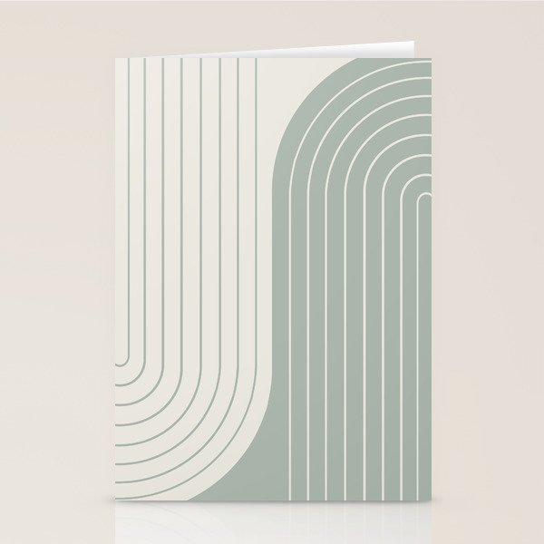 Two Tone Line Curvature LIII Stationery Card Gallery Image 1