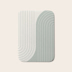 Two Tone Line Curvature LIII Bath Mat Gallery Image 1