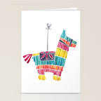 Mexican Donkey PinÌata - CMYK Palette Stationery Card Gallery Image 2