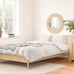 Austin Texas Illustrated Map Duvet Cover Gallery Image 2