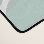 Festive, Floral Leaves and Blooms Coral, Teal Green and White Desk Mat Gallery Image 4
