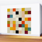 modern mid century chequers Wall Mural Gallery Image 2