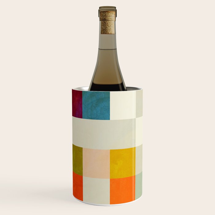 modern mid century chequers Wine Chiller Gallery Image 2