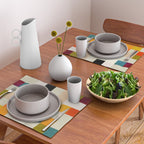 modern mid century chequers Placemat Gallery Image 2