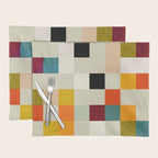 modern mid century chequers Placemat Gallery Image 1
