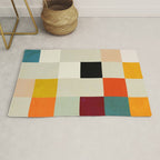 modern mid century chequers Rug Gallery Image 1