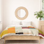 modern mid century chequers Duvet Cover Gallery Image 3