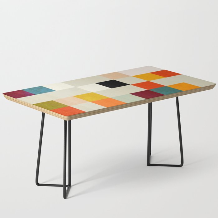modern mid century chequers Coffee Table Gallery Image 1