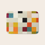 modern mid century chequers Bath Mat Gallery Image 1