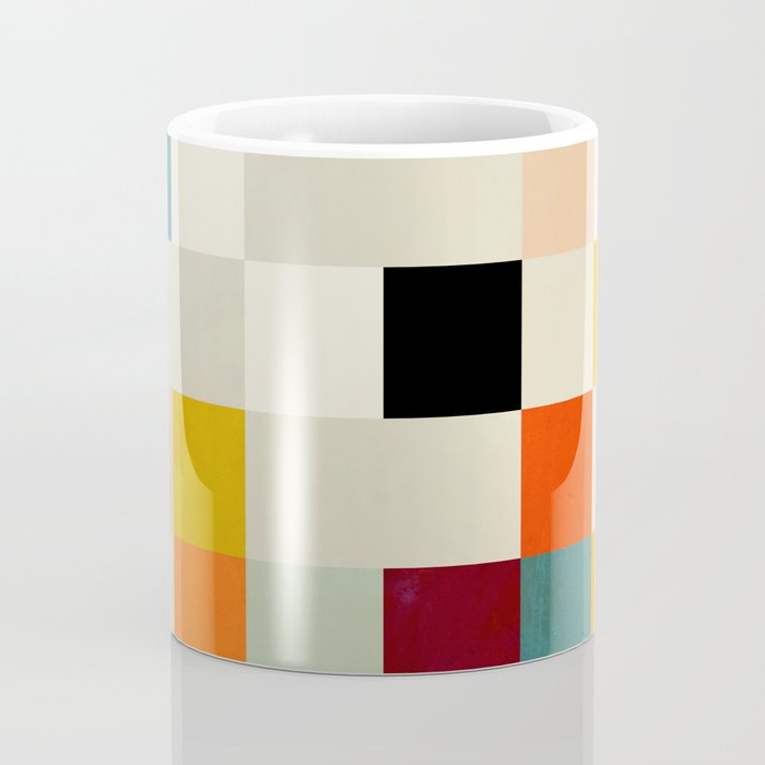 modern mid century chequers Coffee Mug Gallery Image 4