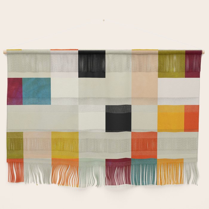 modern mid century chequers Wall Hanging Gallery Image 1