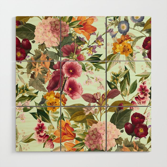Summer Botanical Garden XVII Wood Wall Art Gallery Image 1