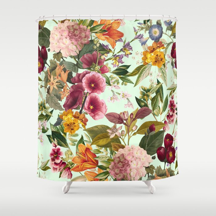 Summer Botanical Garden XVII Shower Curtain Gallery Image 1