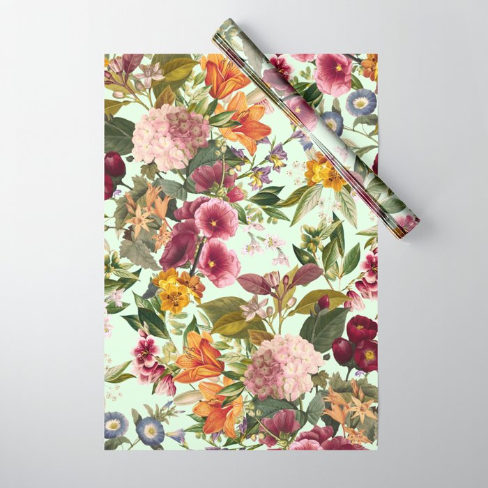 Summer Botanical Garden XVII Wrapping Paper Gallery Image 1