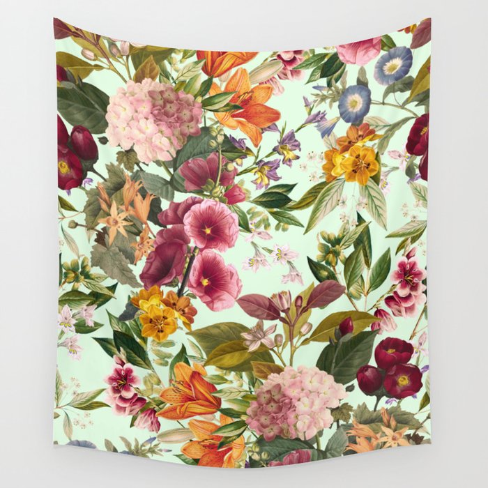 Summer Botanical Garden XVII Wall Tapestry Gallery Image 4