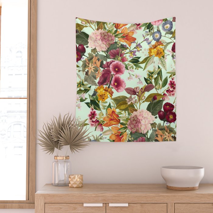 Summer Botanical Garden XVII Wall Tapestry Gallery Image 2