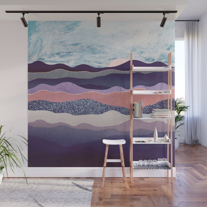 Winter Mountains Wall Mural Gallery Image 1