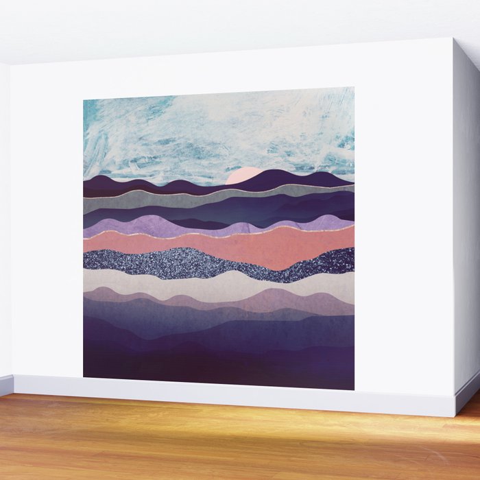 Winter Mountains Wall Mural Gallery Image 2