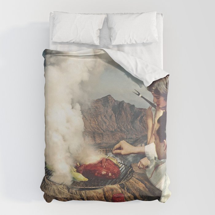 On a Good Day - Volcano BBQ Duvet Cover Gallery Image 1