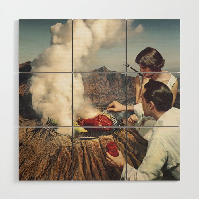 On a Good Day - Volcano BBQ Wood Wall Art Gallery Image 1