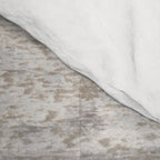 Taupe and Charcoal Grey Horizontal Modern Abstract Painting Comforter Gallery Image 4