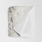 Taupe and Charcoal Grey Horizontal Modern Abstract Painting Throw Blanket Gallery Image 3