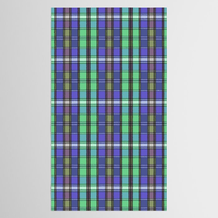 Fusion Colorful Toned Grids B Tablecloth Gallery Image 2