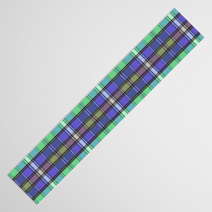 Fusion Colorful Toned Grids B Table Runner Gallery Image 3