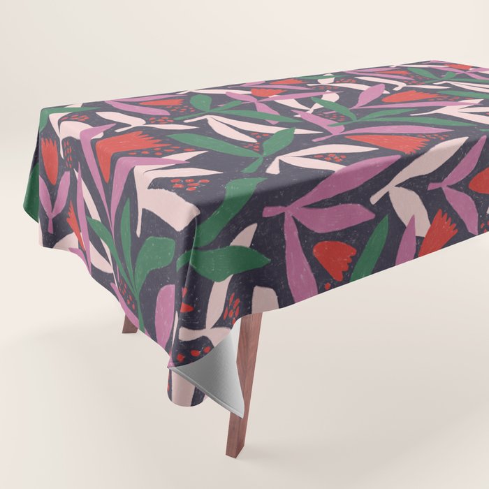 Hand Drawn Florals #2 Tablecloth Gallery Image 1