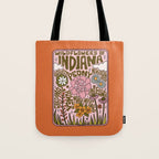 Indiana Wildflowers Tote Bag Gallery Image 1