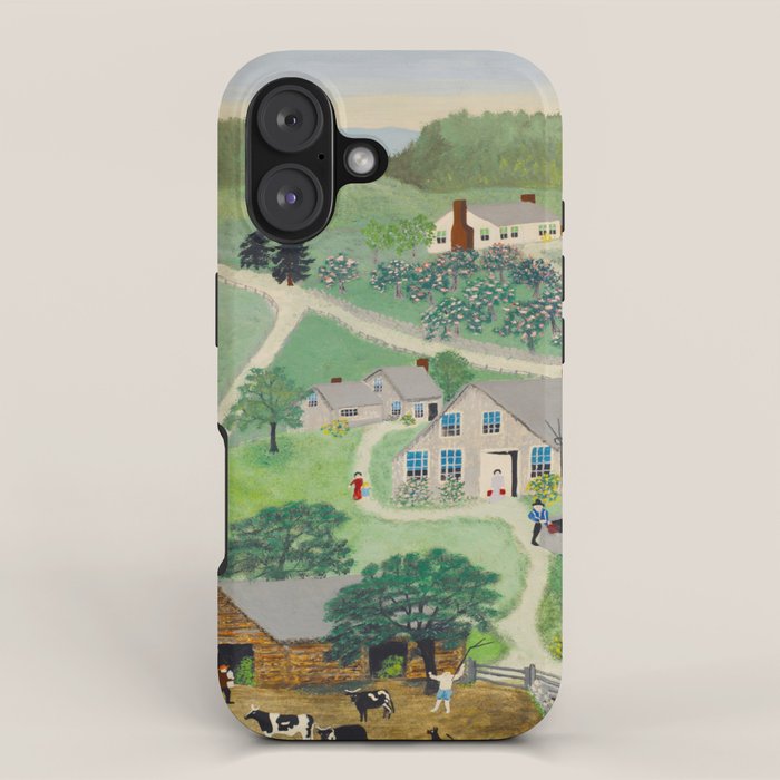 Anna Mary Robertson 'Grandma' Moses The Old Oaken Bucket American Folk Art iPhone Case Gallery Image 1