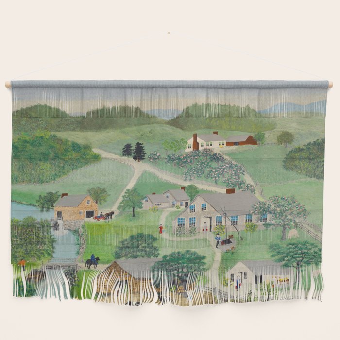 Anna Mary Robertson 'Grandma' Moses The Old Oaken Bucket American Folk Art Wall Hanging Gallery Image 1