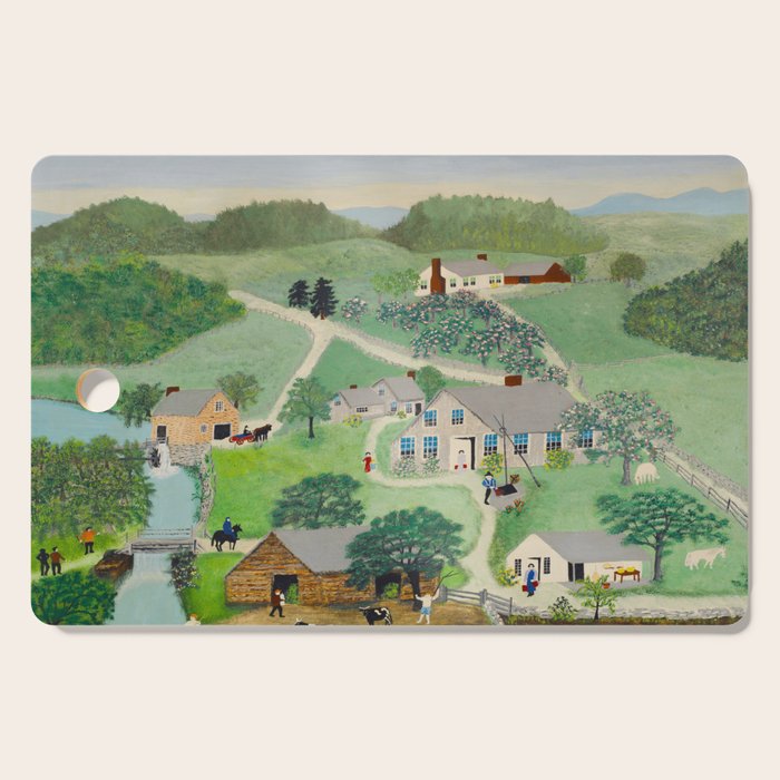 Anna Mary Robertson 'Grandma' Moses The Old Oaken Bucket American Folk Art Cutting Board Gallery Image 1