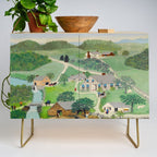 Anna Mary Robertson 'Grandma' Moses The Old Oaken Bucket American Folk Art Credenza Gallery Image 1