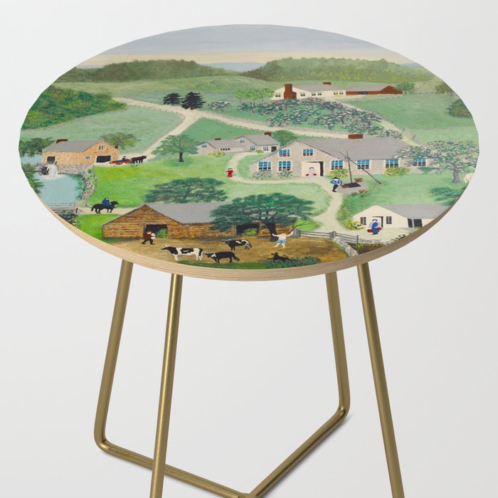 Anna Mary Robertson 'Grandma' Moses The Old Oaken Bucket American Folk Art Side Table Gallery Image 2