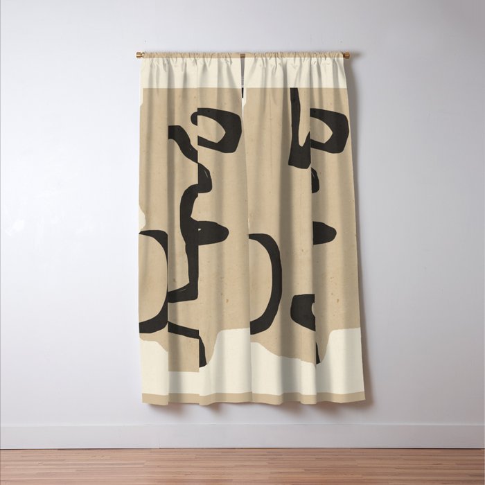 Abstract line art 118 Window Curtain Gallery Image 3