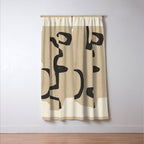 Abstract line art 118 Window Curtain Gallery Image 3