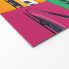 World Trains Grid Pattern Welcome Mat Gallery Image 2