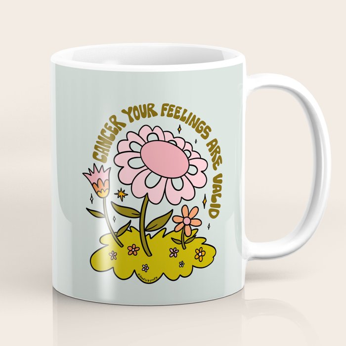 Cancer Flower Coffee Mug Gallery Image 1