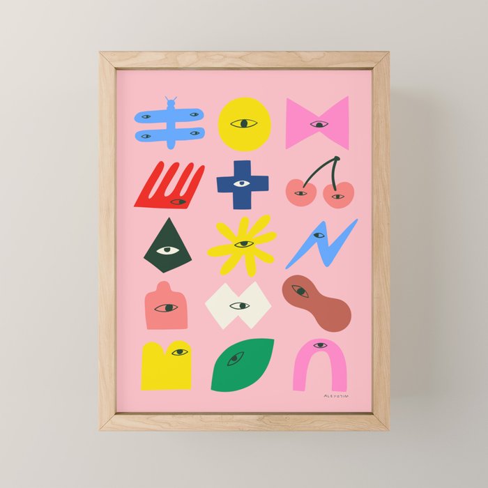 Curious Shapes Mini Art Print Gallery Image 1